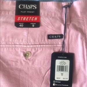 NWT Chaps flat front shorts size 40